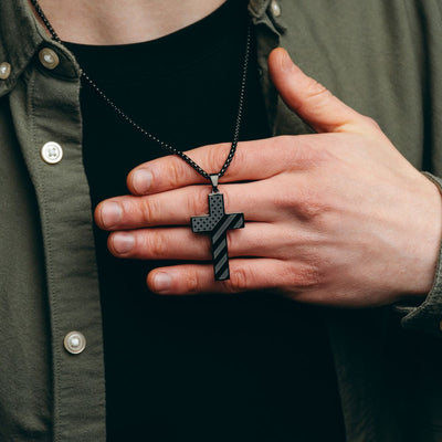 American Flag Cross Necklace