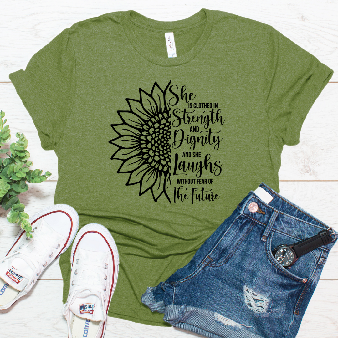 She Is Clothed In Strength Tee