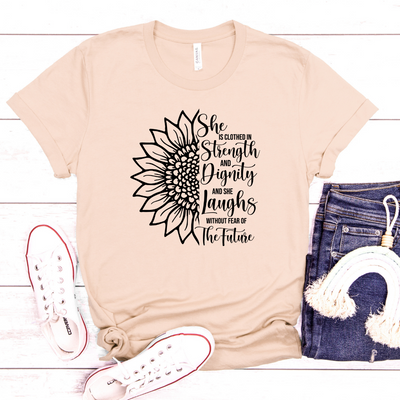 She Is Clothed In Strength Tee