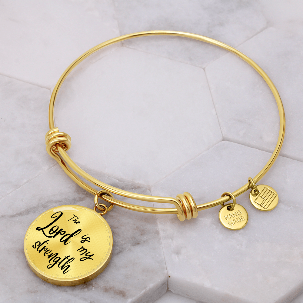 The Lord Is My Strength Bangle Bracelet